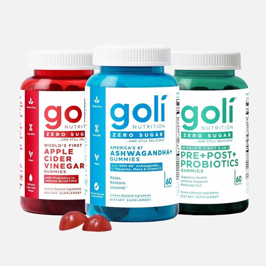 Goli® Zero Sugar Best Seller Trio – 3-Bottle Bundle