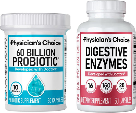 Optimal Gut Health Bundle – High-Potency 60 Billion Probiotics