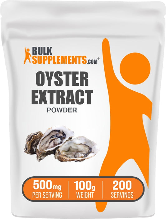 Bulksupplements Oyster Extract Powder - 500Mg per Serving - 100 Grams (3.5 Oz) - 200 Servings