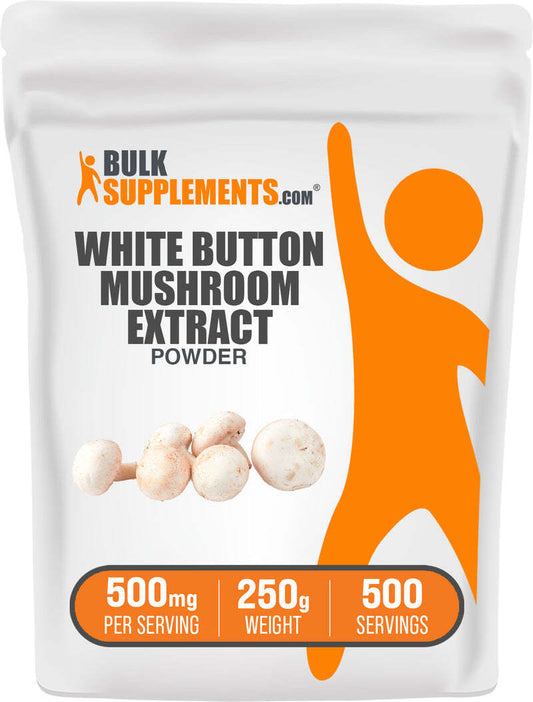 Pure White Button Mushroom Extract Powder – High Potency